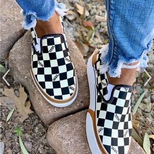 Vans stacked checkered size 5.5 women’s NEW